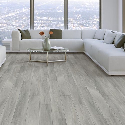 Living Room Gray Greige Luxury Vinyl Plank LVP -  Cardinal Flooring and Supply in Klamath Falls, OR